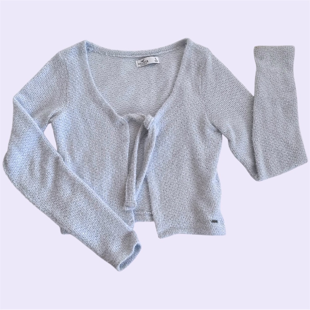 Hollister tie front crop cardigan